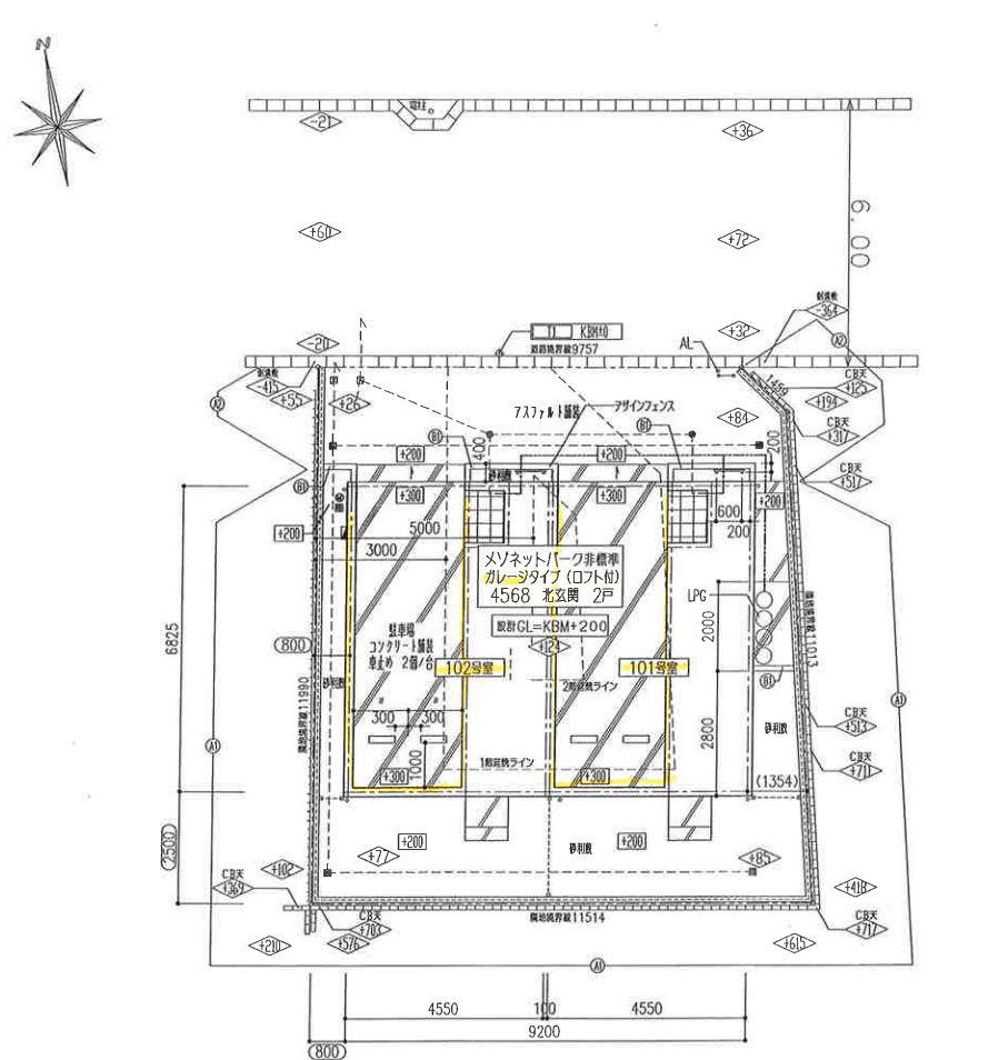 ｍａｉｓｏｎ田中Ⅱの駐車配置図