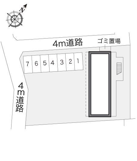 ウィング(14571)の駐車配置図