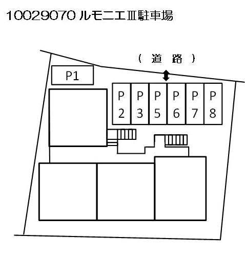 ルモニエⅢ駐車場の駐車配置図