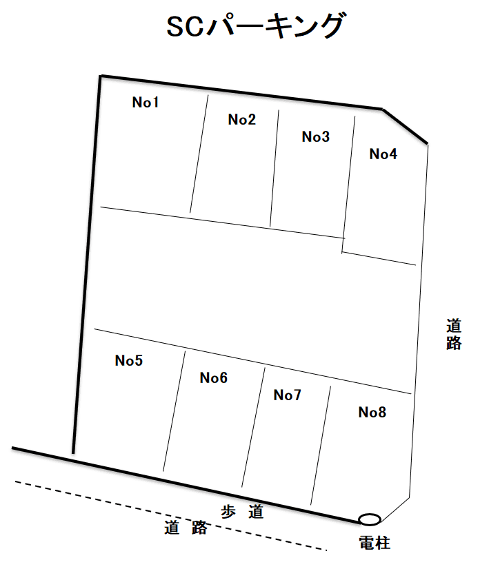 SCパーキングの駐車配置図
