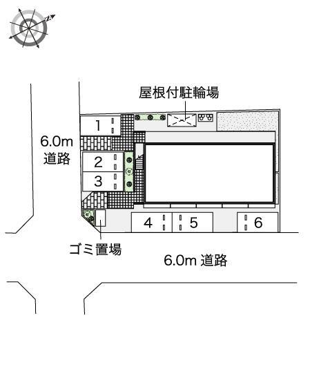 ウエスト(42875)の駐車配置図