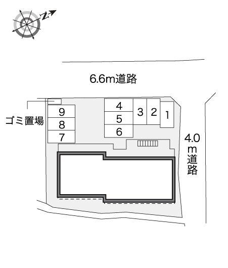 一里坦(32087)の駐車配置図