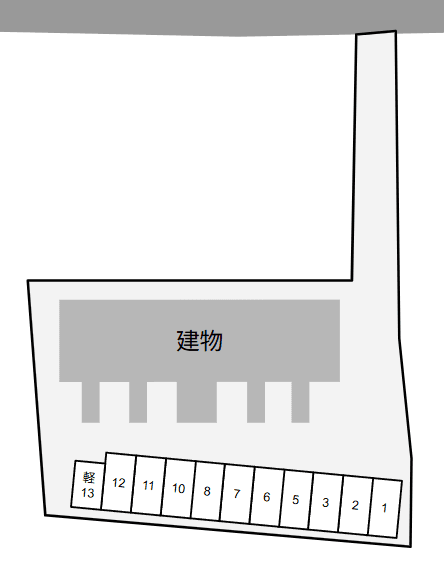 Ｇｒａｎｄｅｚｚａの駐車配置図