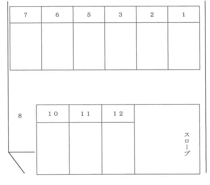 万葉台駐車場の駐車配置図