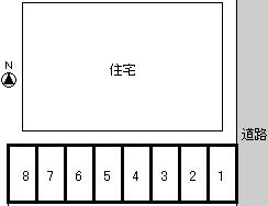 田村パーキング（双葉町）の駐車配置図