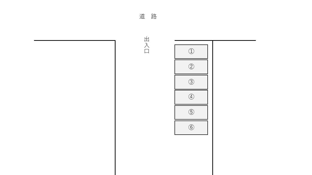 三本松駐車場の駐車配置図