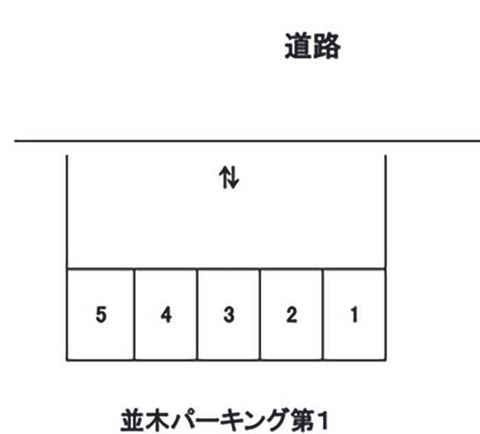 並木パーキング第１の駐車配置図
