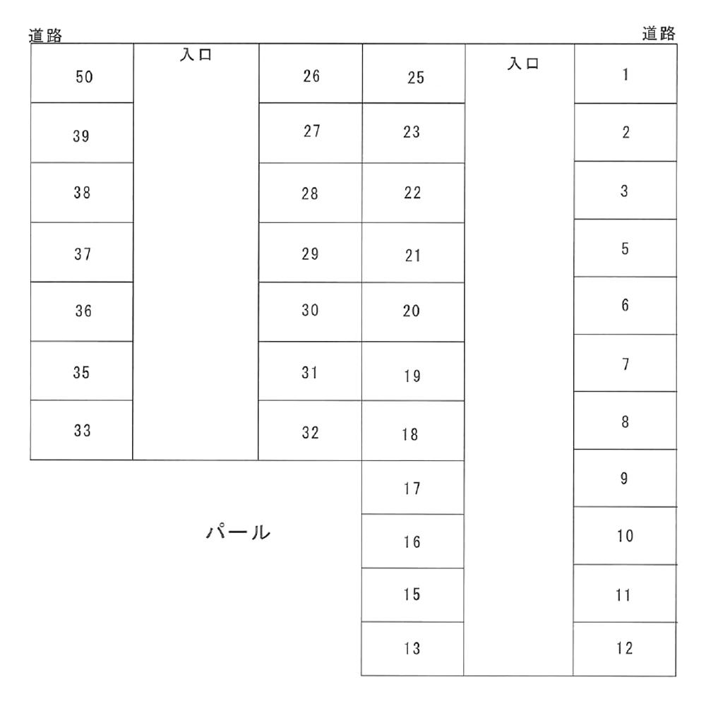 パールパーキングの駐車配置図