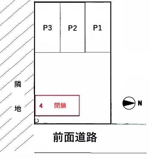 下井草5丁目駐車場の駐車配置図