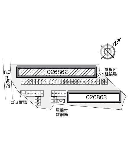 安田　１(26862)の駐車配置図