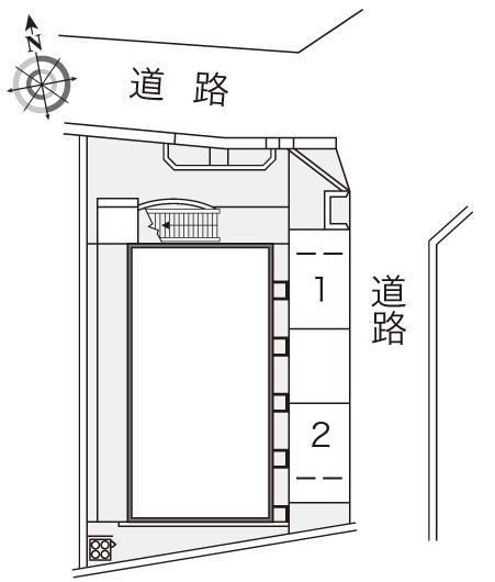 ヴィラⅡ(13217)の駐車配置図