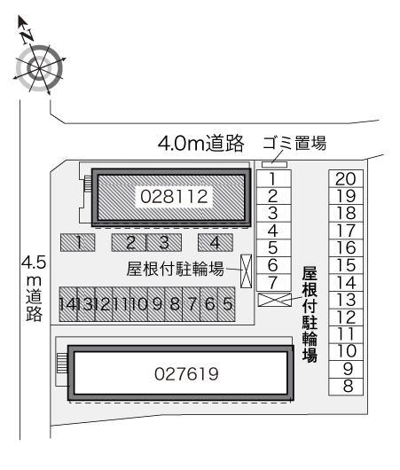 壽Ｂ(28112)の駐車配置図
