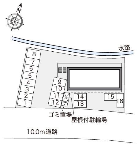 エトワール　栗林(41174)の駐車配置図
