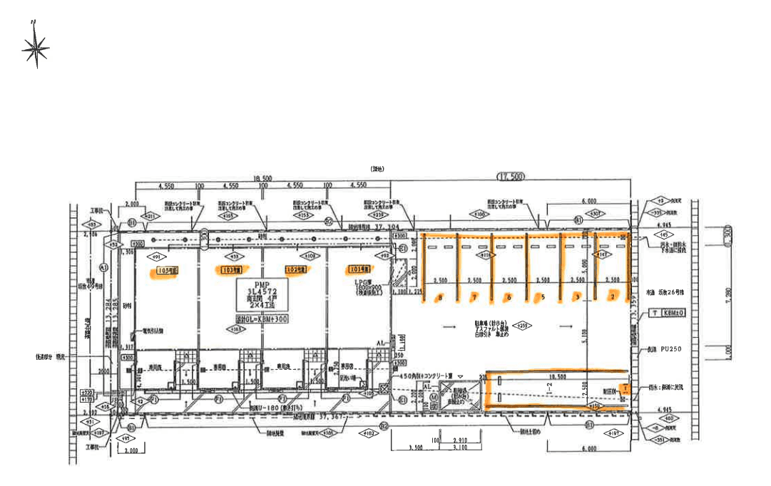 Ｌｕｍｉｅｒｅ ｄｅｕｘの駐車配置図
