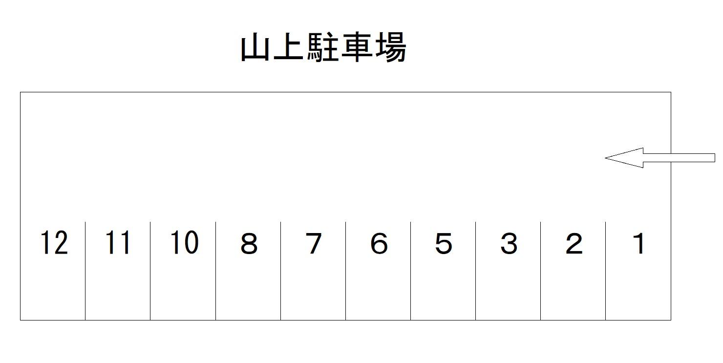 山上駐車場の駐車配置図