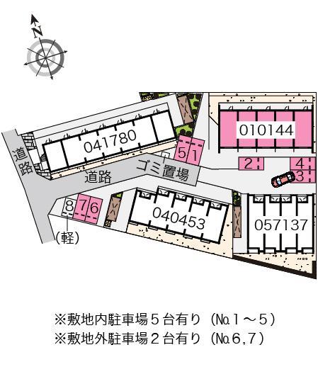 白樺Ⅰ(10144)の駐車配置図