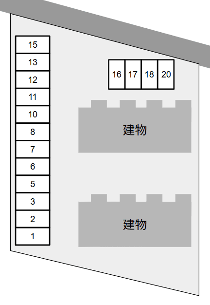 ワイナミ　Ａ棟の駐車配置図