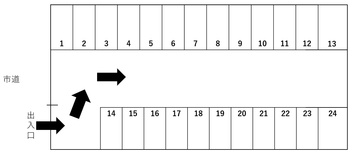 ＴＭパーキングの駐車配置図