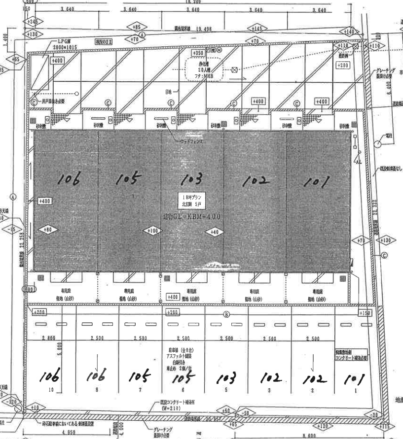 ベルエポックの駐車配置図