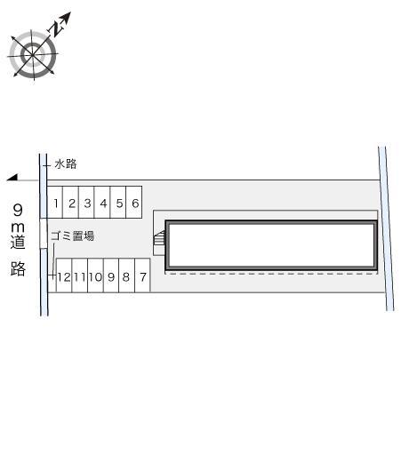 コージー金石(16886)の駐車配置図