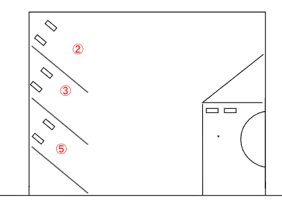 森１０１０番地駐車場の駐車配置図
