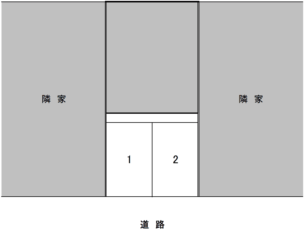 島崎１丁目Ｏパーキングの駐車配置図