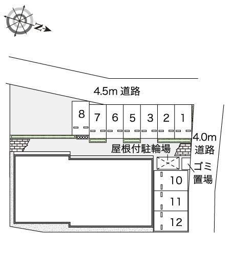 紫石(45819)の駐車配置図