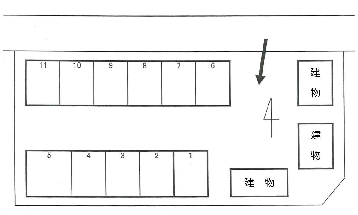 浜松市中央区青屋町705-1駐車場の駐車配置図