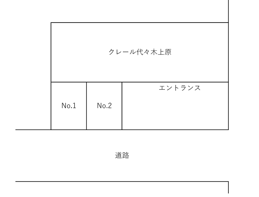 クレール代々木上原の駐車配置図
