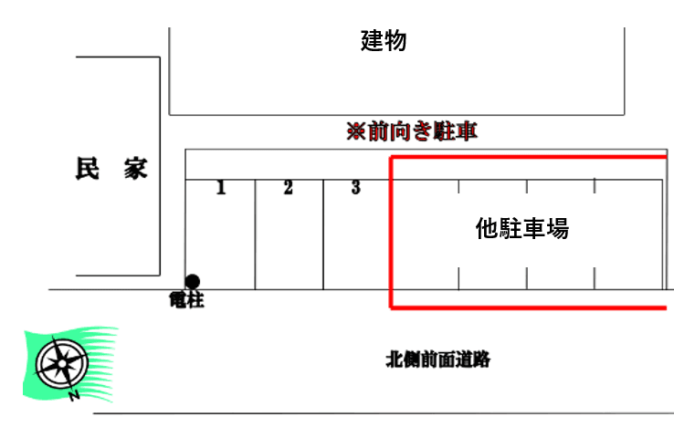 保田昭一　第2駐車場の駐車配置図