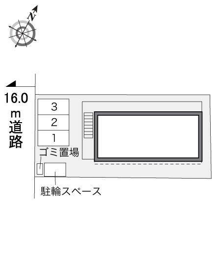 クローバーハイツ(34481)の駐車配置図