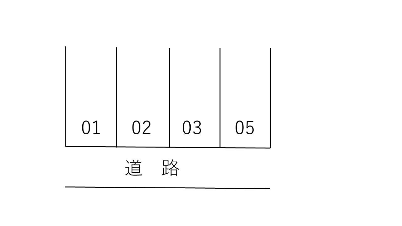 アークプラザⅡ駐車場の駐車配置図
