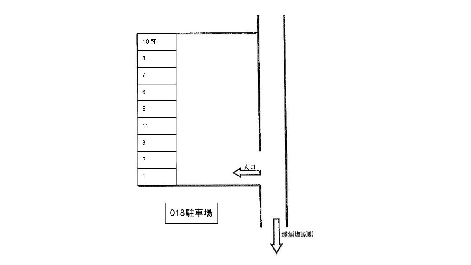 ０１８駐車場の駐車配置図