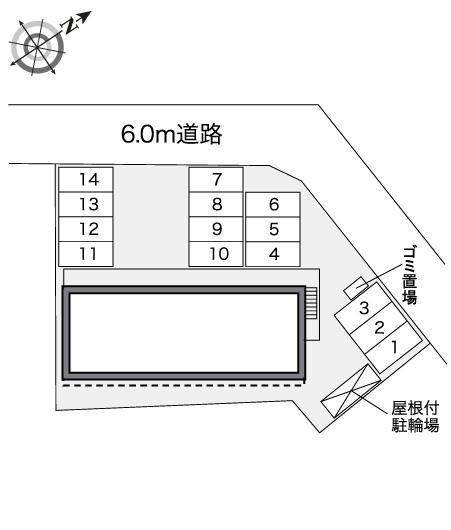 コスモス(30318)の駐車配置図