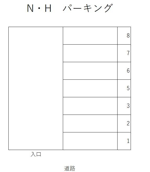 N・Hパーキングの駐車配置図