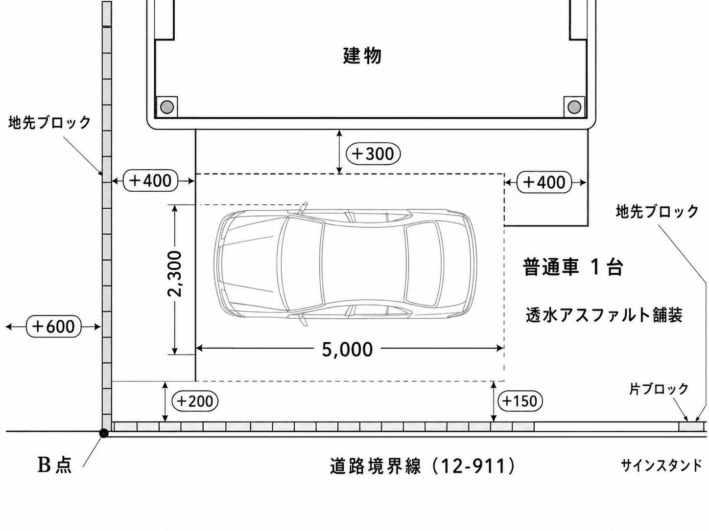 シルエーラの駐車配置図