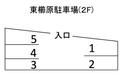 東櫛原駐車場（観光タクシー）の駐車場