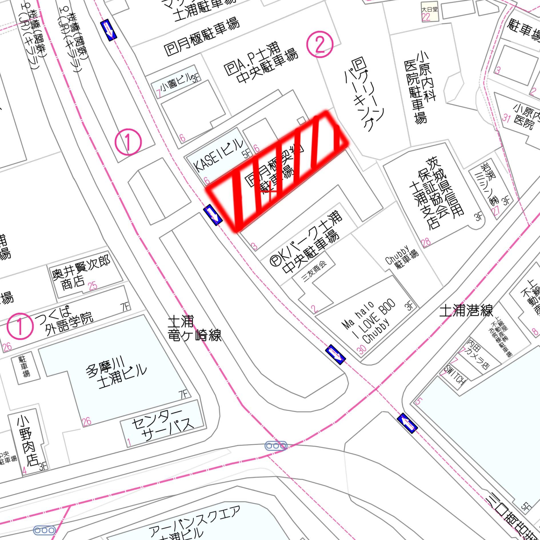 中央駐車場の外観・駐車場イメージ1枚目