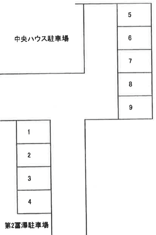 第２冨澤駐車場の駐車配置図