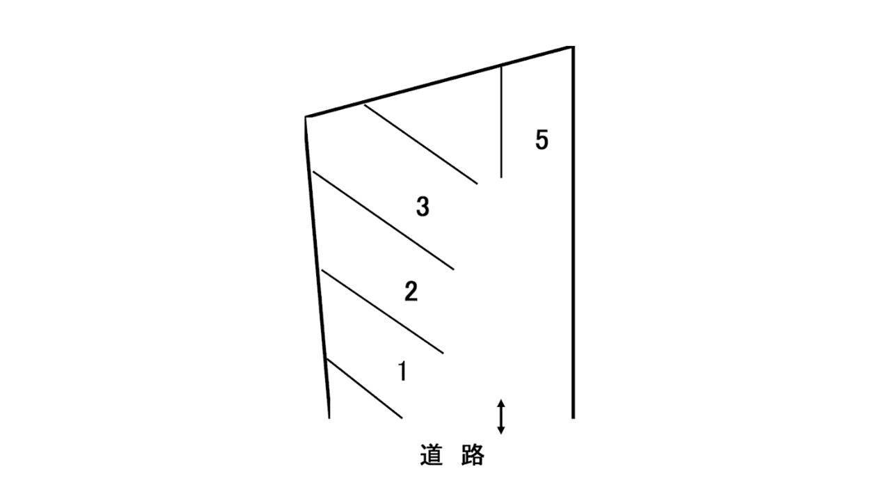 森山菅田パーキングの駐車配置図