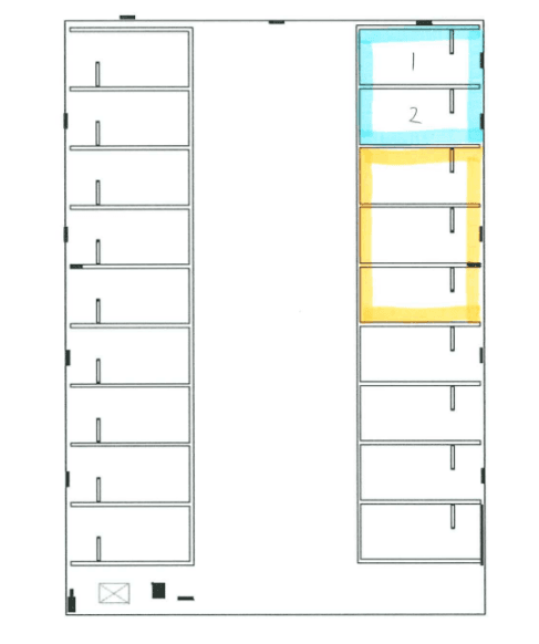 袋井駅前第４の駐車配置図