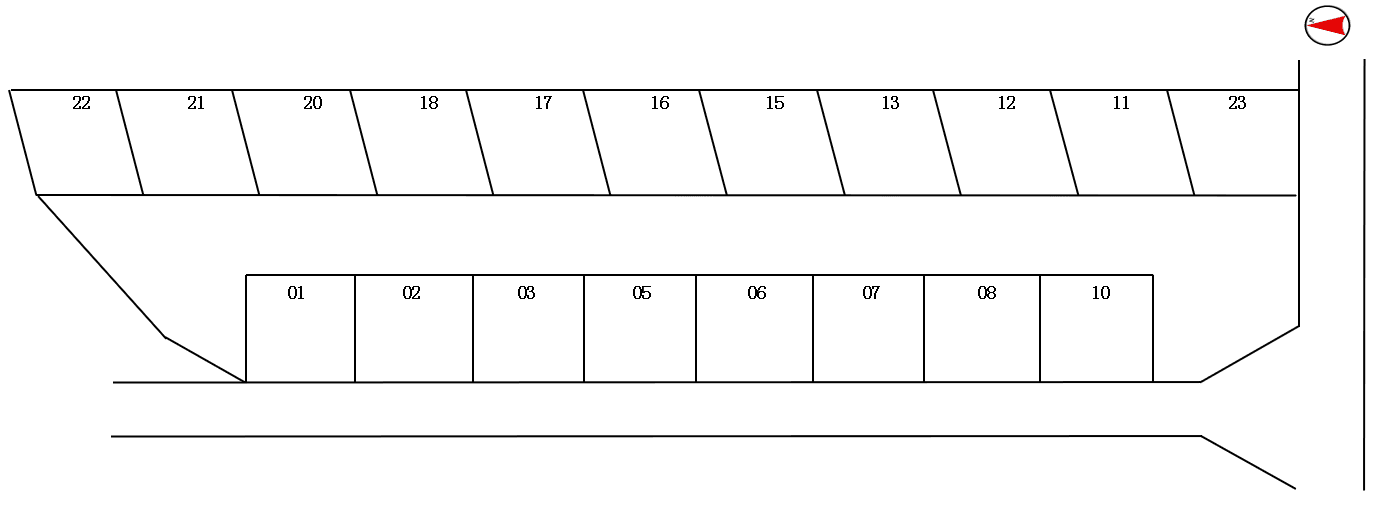 ＮＴパーキングの駐車配置図