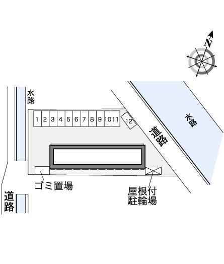 神在(38519)の駐車配置図