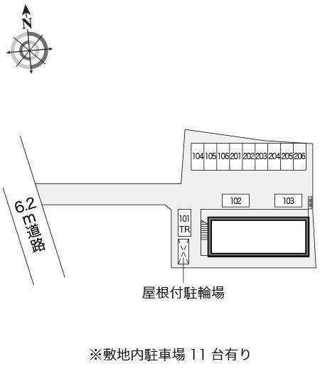 タイガー(12605)の駐車配置図