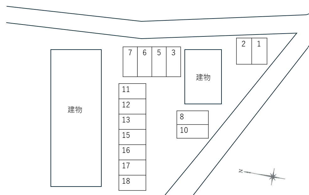 Ｍａ・Ｍａｉｓｏｎ Ａ棟の駐車配置図
