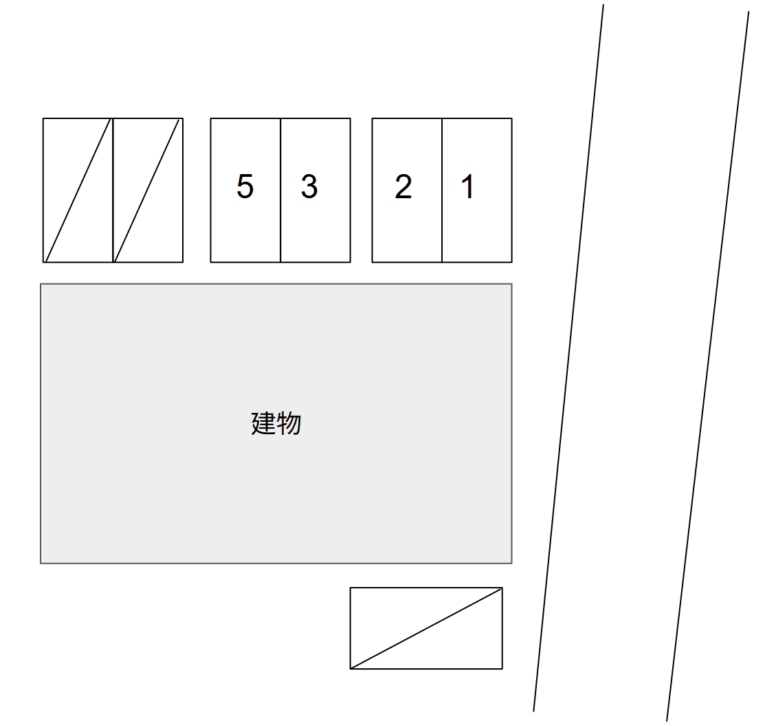 パステル・ウィングの駐車配置図