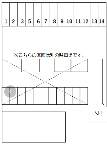 高山パーキングの駐車配置図