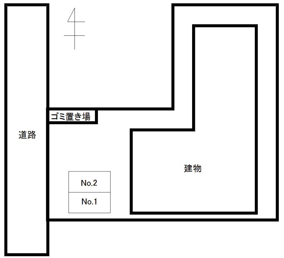 BLESSED LIFE花京院の駐車配置図