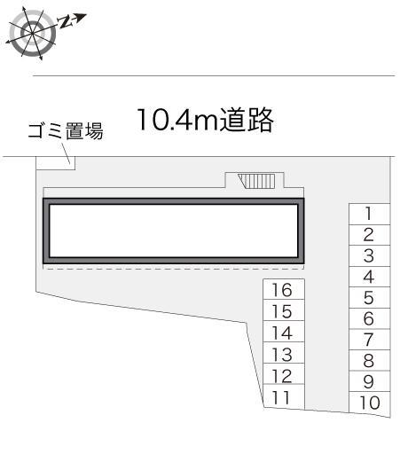 インター(18654)の駐車配置図