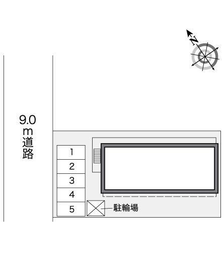 クレアモント(25981)の駐車配置図